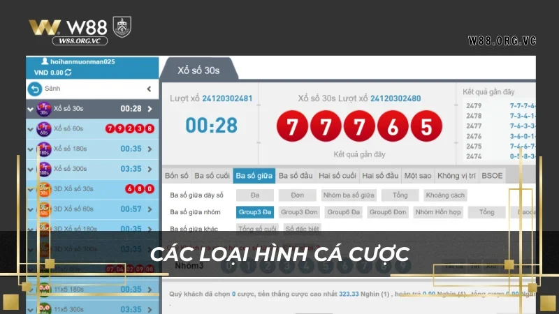 Game Lotto Tại W88 - Bật Mí Bí Quyết Trúng Thưởng Lớn 2 Các loại hình cá cược bộ môn này được W88 cung cấp